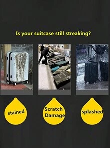 1pc PVC Detachable Universal Super Transparent Luggage Cover, Luggage Cover, Travel Luggage Dust Cover, Travel Luggage Protection Cover, And Wheeled Luggage Cover Luggage Covers Suitcase Protective Cover For Holiday For Vacation Travel Essentials Travel Accessories Bag For School School Accessories School Stuff