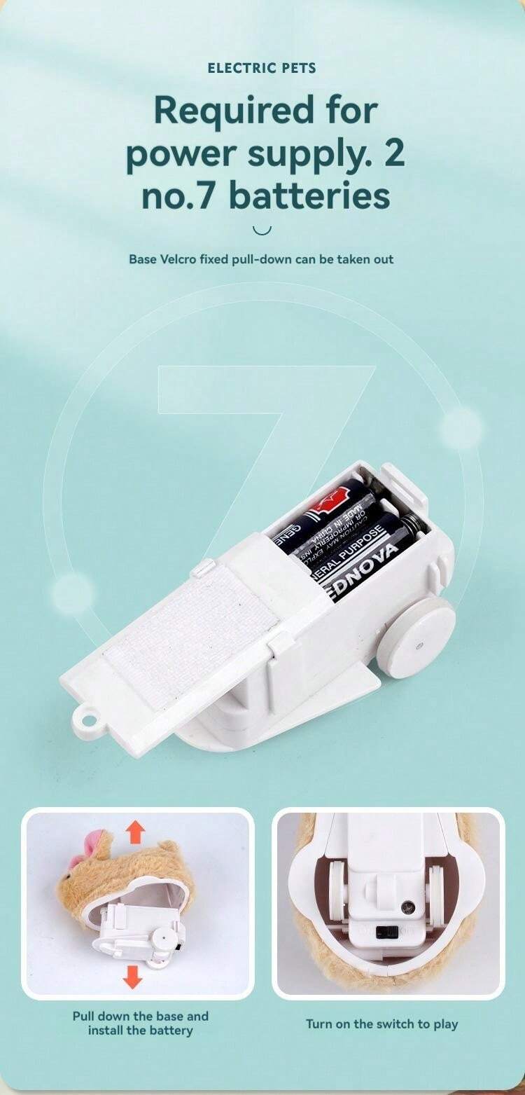 1pc Fun And Interactive Plush WindUp Mouse Toy For Cats Dogs And Kids