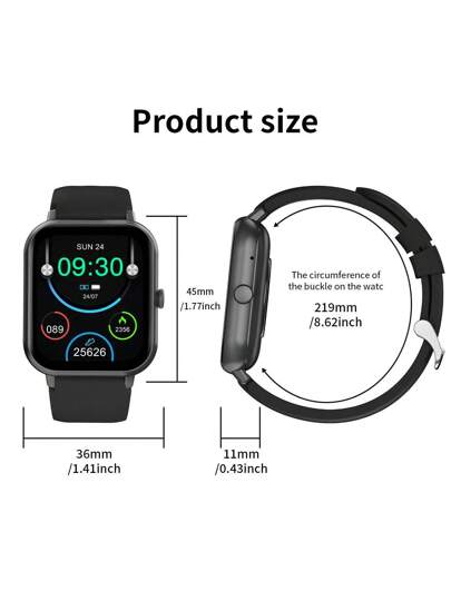 Slimme Horloge Boy Girl 1.83inch HD Touch Screen Sleep Monitor/100+ Sports Mode/Smart Voice Assistant/Wirelss Call/Fitness Waterproof Bracelet roid Ios view 6