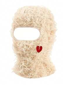 1pc Men's Heart Fashionable Vintage Distressed Cap With Beard And Mask For Personalized And Riding Use Valentine's Day Valentines,Summer,Beach,Holiday,Festival,Travel - Multicolor - View 6