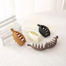 1 Stück oder 4 Stück bananenförmige mittelgroße Haarklammern für dünnes Haar, Haargummi für Pferdeschwanz für Frauen, Sommer Haaraccessoires für Frauen, Herbst, Reise, Haarstyling-Werkzeuge, Accessoires für Frauen, Haarsachen, Herbst, Haaraccessoires für Frauen, Haarstyling-Werkzeuge, Haarsachen, Sachen, Schönheitsaccessoires, Geschenke, Reise, Geschenke für Frauen, Haarsachen, Strumpfstopfer