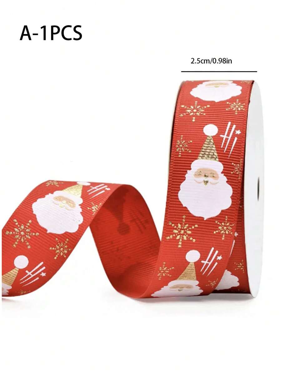 10 Yards/Cuộn Quà tặng Giáng sinh Trang trí tiệc Bao bì Ruy băng nơ Trang trí Giáng sinh Quà tặng tiệc Giáng sinh Vật dụng tiệc Giáng sinh Tiệc Giáng sinh Giáng sinh vui vẻ Đêm Giáng sinh - Nhiều màu - Xem 1