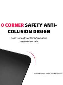 Digital Body Weight Bathroom Scale Smart Scale Step-On Technology With Easy Read LCD, Perfect Digital Home Scale, Black Highly Accurate Scale For Body Weight, Black - Black - View 5