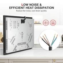 IsEasy Induction Hob, Built-In 5 Zones (Double Circuit), Step Timer, 77*52 Cm, 8600 W, Black