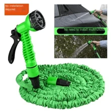 7.5M/15M 家用 3x 伸缩水管 汽车高压洗车水枪 花园浇水套装