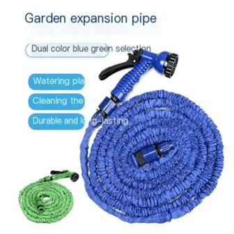 7.5M/15M 家用 3x 伸缩水管 汽车高压洗车水枪 花园浇水套装