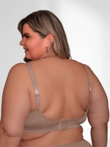 Plus Size Bra & Panty Sets - 黑色胸罩尺寸 50 + 3 條內褲尺寸 50(多種顏色) - 查看 5