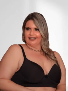 Plus Size Bra & Panty Sets - 黑色胸罩尺寸 50 + 3 條內褲尺寸 50(多種顏色) - 查看 3
