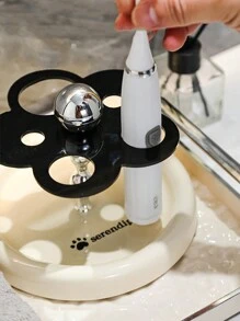 1pc Modern Bathroom Wall Mounted Toothbrush Holder - Space-Saving Storage For Electric Toothbrush, Toothpaste, And Hairbrush - Easy Installation, And Sleek Home Organizer For Bathroom Accessories Home Bathroom Decor Fall Decor Back To School