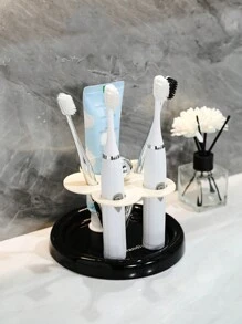 1pc Modern Bathroom Wall Mounted Toothbrush Holder - Space-Saving Storage For Electric Toothbrush, Toothpaste, And Hairbrush - Easy Installation, And Sleek Home Organizer For Bathroom Accessories Home Bathroom Decor Fall Decor Back To School