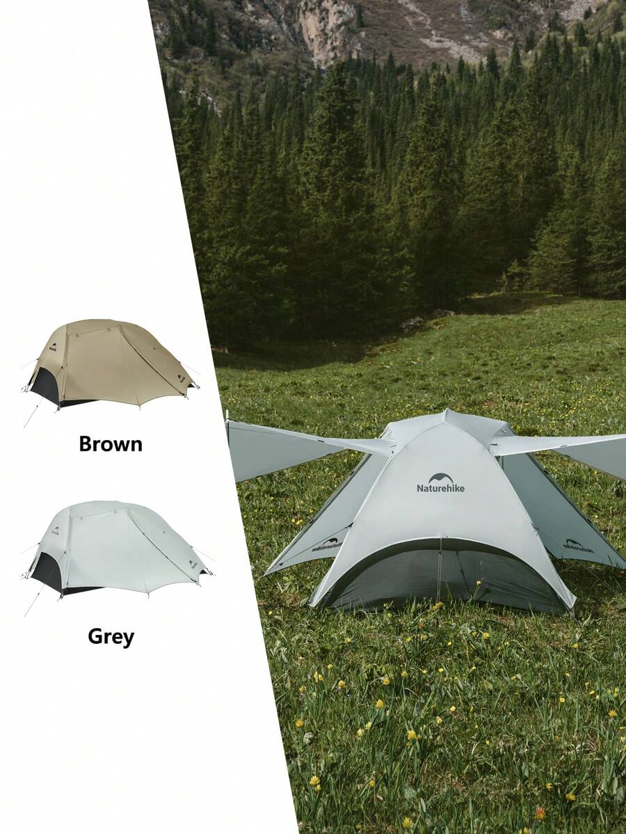 Naturehike 帐篷 Star River UL 超轻徒步帐篷，可容纳两人，15D 尼龙