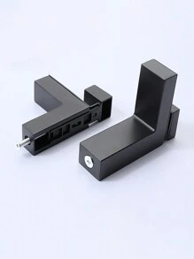 2pcs F-Shaped Duck Bill Clamps, Glass Shelf Brackets For Bathroom & Kitchen, Glass Fixing Hardware Kitchen Items Kitchen Accessories Kitchen Tools - Multicolor - View 13