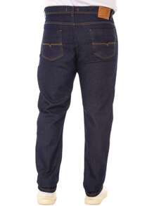 Men Plus Size Pants - 深色水洗藍 - 查看 3