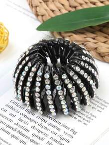 1个鸟巢发髻造型器,发饰,发夹,发圈,发髻定型器,带水钻装饰马尾夹,快速造型工具,易于使用的发髻造型器,适合初学者、学生、女孩和女性,适用于节日、派对、音乐节、秋季、旅行、美发工具、发饰、秋季、美发配件、旅行、女士美发配件、女士发饰、美发工具、发饰、美妆配件、礼物、旅行、送给女性的礼物、美妆配件、圣诞礼物、圣诞礼物、送给女性的圣诞礼物、成人圣诞礼物、成人圣诞礼物、美妆配件、成人圣诞礼物、成人发饰、成人发饰、成人发饰、礼物创意、美妆圣诞礼物、送给女性的礼物、优雅爪夹 - 彩色 - 查看 8