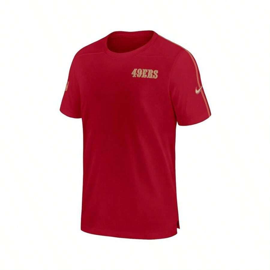 Nike Men's Scarlet San Francisco 49ers 2024 Sideline Coach UV Performance TShirt SHEIN USA