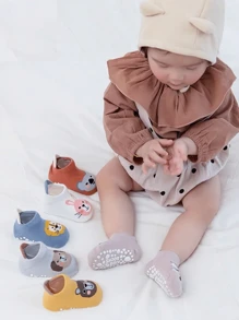 6 Pairs/Pack Baby Animal Anti-Slip Socks With Non-Slip Soles For Learning To Walk - Multicolor - View 4