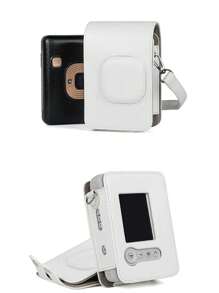Protective Case Compatible With Instant Mini Liplay Hybrid Instant Camera And Printer, Soft PU Leather Bag With Removable/Adjustable Shoulder Strap Travel Digital Camera School College Back To School Camera Case Camera Bag Cannon Dorm Power Bank