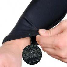 1 件籃球前臂套加長護肘墊運動保護透氣彈性防紫外線適合騎自行車、釣魚、跑步 - 白色 - 查看 4