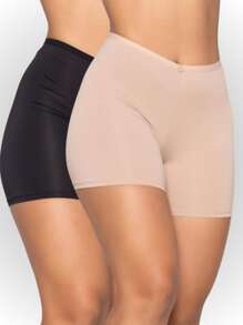 Kit 2 Short Anagua Second Skin Feminina Anagua Shortinho Intimo Shorts - Nhiều màu - Xem 1