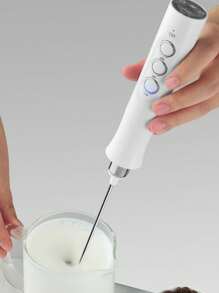 三合一便携式充电式电动奶泡器 手持式奶泡器 高速饮料搅拌器 咖啡起泡棒 Stonego 厨房工具 学校用品 返校 - 1PC - 查看 7