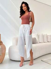 Women Pants - White - View 3