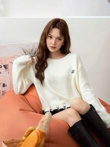Women Sweaters - Beige - View 3