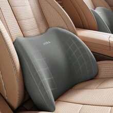 1pc Memory Foam Car Pillow Headrest Support - Premium Comfort, Pressure Relief - Universal Car Neck Pillow Washable Cover - Grey - View 5