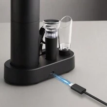 Sacacorchos De Vino Eléctrico Recargable Usb,5en1 Abs - Negro - Ver 5