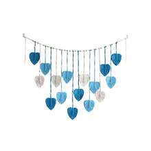 1入組波西米亞風格掛毯牆飾，手工編織藝術裝飾掛毯，適用於兒童房、臥室、客廳；可用於DIY相片牆 - 藍色 - 查看 6