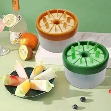 Conjunto de moldes para helados, bandeja de congelador de paletas caseras con tapa, molde para paletas con soporte para palos para hacer helado casero, yogur helado, paletas y dulces helados - Multicolor - Ver 1