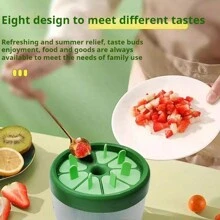 Conjunto de moldes para helados, bandeja de congelador de paletas caseras con tapa, molde para paletas con soporte para palos para hacer helado casero, yogur helado, paletas y dulces helados - Multicolor - Ver 5