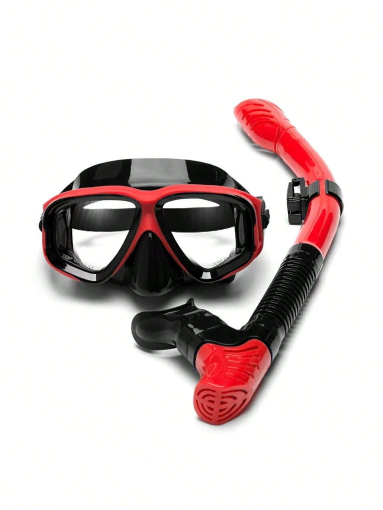 Adult WideFrame HighDefinition AntiFog Glass Silicone Diving Mask