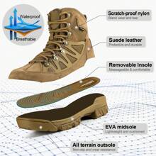 FREE SOLDIER Men's Casual Outdoor Sneakers Breathable, Water-Repellent, Anti-Slip Shoes For Hiking & Walking