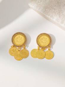 1個鍍金庫德族土耳其新娘服裝胸針，豪華阿拉伯女性珠寶 - 星星 - 查看 8