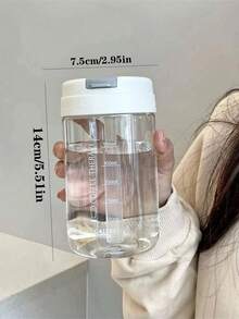 1pc Clear Water Bottle - Clear - View 4
