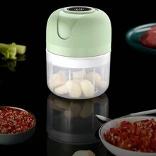 電動大蒜泥器，大蒜搗壓器，輔助食品處理器，無線小型大蒜泥製造機，大蒜去皮工具 - 彩色 - 查看 11