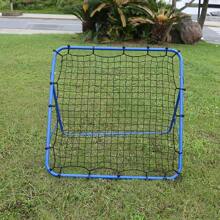 1pc Portable Double-Sided Rebound Net For Soccer Training Equipment With Adjustable Height, Soccer Rebounder - Blue - View 3