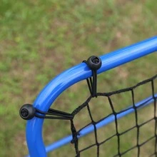 1pc Portable Double-Sided Rebound Net For Soccer Training Equipment With Adjustable Height, Soccer Rebounder - Blue - View 6