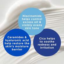 PanOxyl PM Balancing Repair Moisturizer 85g/3oz, With Niacinamide, Ceramides And Cica, Hydrating Face Moisturizer, Acne Prone Skin And Dry Skin, Non-Comedogenic Night Face Moisturizer - Blue - View 5