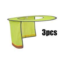 FEPK 1pc/2pcs/3pcs/4pcs Multifunctional Helmet Sun Shade, Foldable & Portable, Compact, UV Resistant & Breathable Mesh Sun Shade With Reflective Strips, Suitable For Construction Workers, Sanitation Workers, And Other Workers Working Under The SunOrganize And Storage,For Household,Office,School,Shoes And Boots Accessories - Multicolor - View 18