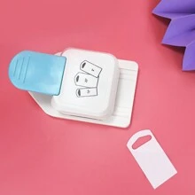 1pc Stainless Steel Hole Puncher - Blue and White - View 16