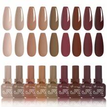 JR Jr 9 Stücke 15ml Bunter Gel Nagellack Set Mit Bowknot-förmigen Flaschen Und Verschlüssen Zum Valentinstag, Soak Off Uv Led, Ein Tolles Geschenk Für Mädchen