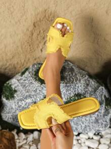 Women's Fashionable Flat Non-Slip Slippers, Spring/Summer