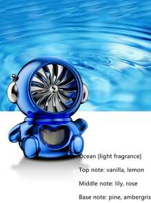Car Air Freshener Astronaut Fragrance For Air Vent, With Rotating Fan, Decorative And Long-Lasting Light Scent E E Valentine Day Valentines Supplies Wedding Items