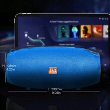 Portable TG534 Wireless Speaker Bass Column Waterproof Outdoor USB Speakers Support AUX TF FM Subwoofer TWS Loudspeaker