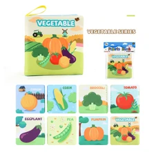 9 Stile von Stoffbüchern für Kleinkinder und Kleinkinder, Frühpädagogische Spielzeuge, Meerestiere, Palm Bücher, die nicht zerrissen werden können, mehrere kognitive Baby-Stoffbücher