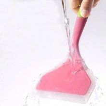 1PC Cooking Spatula Silicone Jade Burning Spatula Silicone Wide Frying Spatula Jade Burning Spatula Kitchen Utensils Silicone Spatula - Baby Pink - View 8