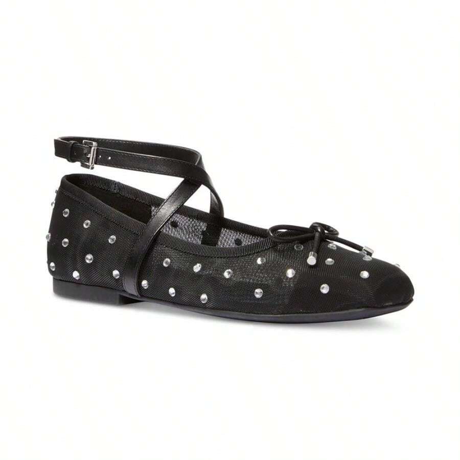 Michael Kors Women's Collette Flex Embellished Bet Flats - Black/ Crystal Hot Fix - View 1