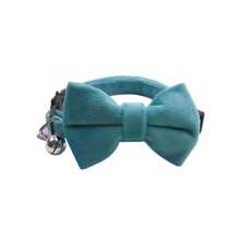 Collar para gato con campana, corbata de moño para gato, collar de terciopelo para mascotas, collar ajustable para gatitos, collar pequeño para perros para bodas y fiestas de cumpleaños - Multicolor - Ver 13