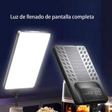 Lámpara de maquillaje de estudio fotográfico LED Cámara de video portátil lámpara de panel fotográfico 2700k - 7500k - 19 pulgadas - Ver 2